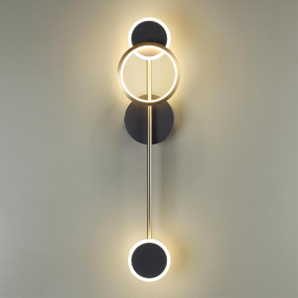 4321/16WL MIDCENT ODL22 347 металл/черный с бронзой Настенный светильник IP20 LED 16W 555Лм 3000K DENZEL