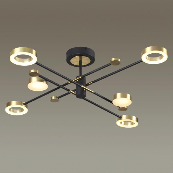 4321/55CL MIDCENT ODL22 347 металл/черный с бронзой Потолочный светильник IP20 LED 55W 2615Лм DENZEL