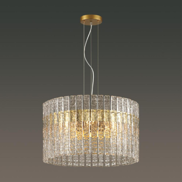 4938/6 HALL ODL22 541 матов.золотой/прозрачныйстекло Люстра E14 6*40W MERKALE