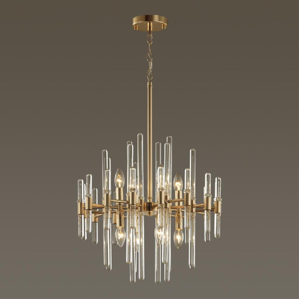 4988/8 HALL ODL22 661 золотой/стекло Люстра E14 8*40W STIKA