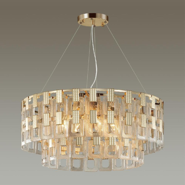 4989/12 HALL ODL22 553 золотой/стекло Люстра E14 12*40W BUCKLE