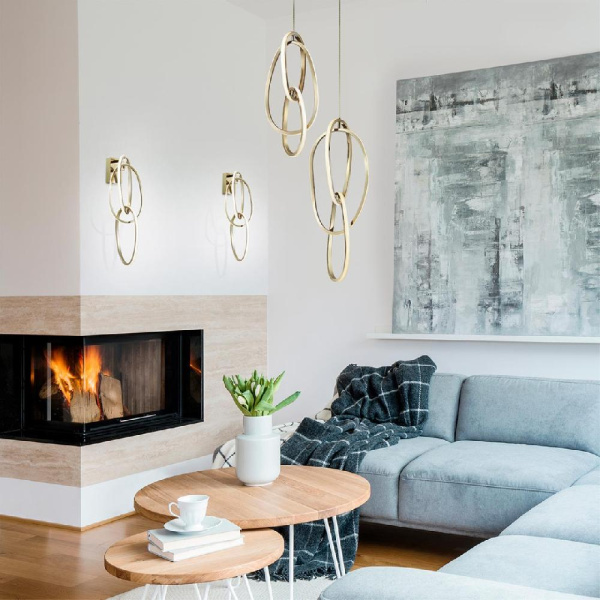 4875/23WL L-VISION ODL_EX22 95 золотой/акрил Настенный светильник LED 23W 4000K SPACE