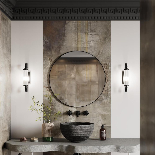 4942/1W DROPS ODL22 701 хром/прозрачный/стекло Настенный светильник с выкл. E14 1*40W IP44 TOLERO