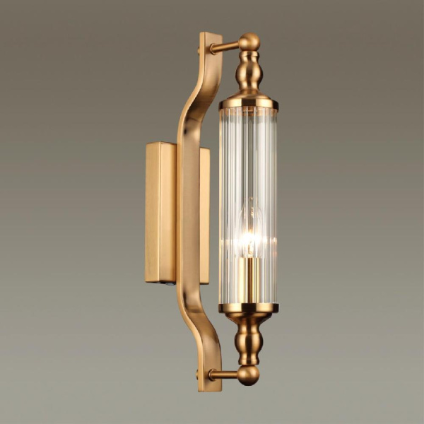 4943/1W DROPS ODL22 701 бронзовый/прозрачный/стекло Настенный светильник с выкл. E14 1*40W IP44 TOLERO