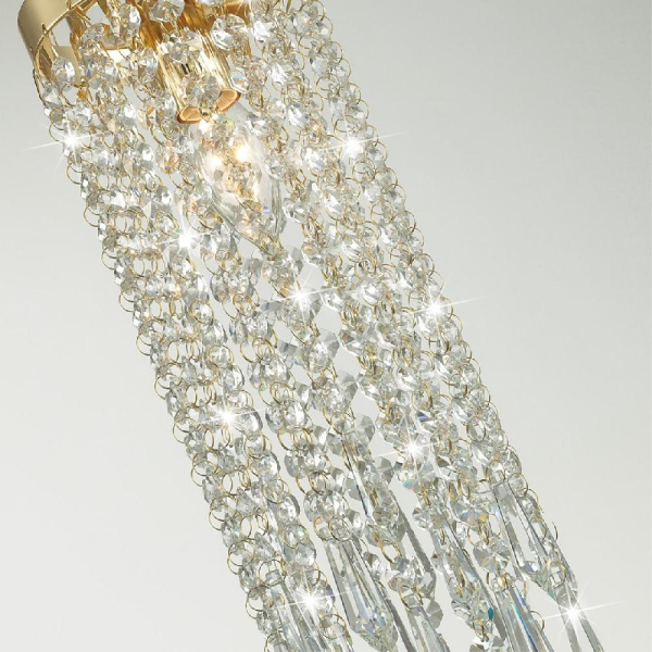 5028/1 MODERN ODL23 643 золотой/прозрачный металл/хрусталь Подвес E14 1*40W CHOKKA