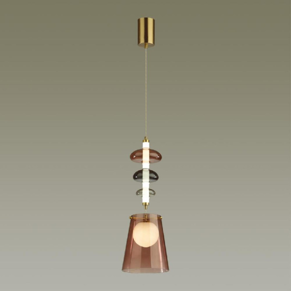 5411/18LA L-VISION ODL_EX23 45 бронзовый/цвет бордовый/серый/белый Подвес LED 18W 4000K AMORE