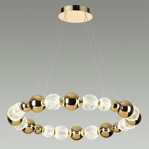 5008/45L L-VISION ODL23 463 золотой/прозрачный/металл/акрил Люстра LED 45W 4000K 2300Лм CRYSTAL