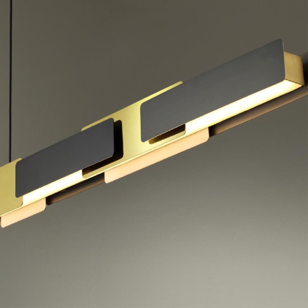 4991/40L L-VISION ODL23 417 черный/золотой/металл/акрил Люстра LED 40W 3000K FIERRO