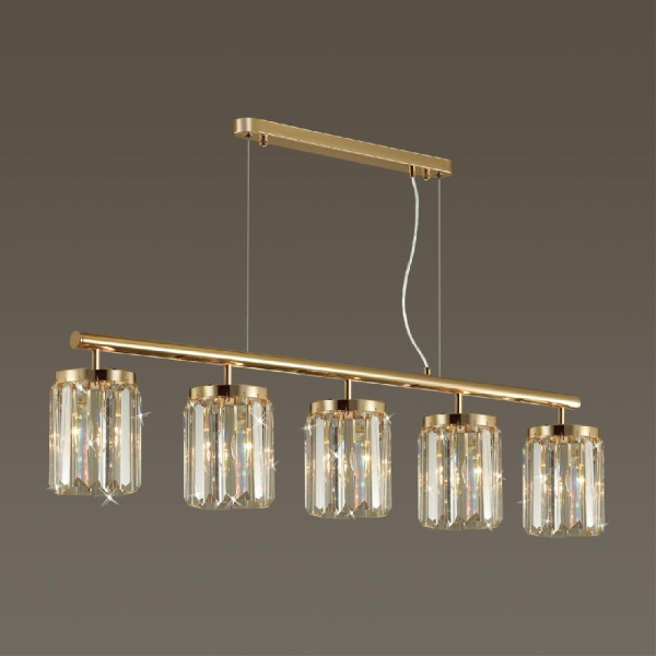 4987/5 CLASSIC ODL22 659 золотой/хрусталь Люстра E14 5*40W VASSA