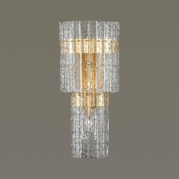 4938/3W HALL ODL22 541 матов.золотой/прозрачный/стекло/ Бра E14 3*40W MERKALE