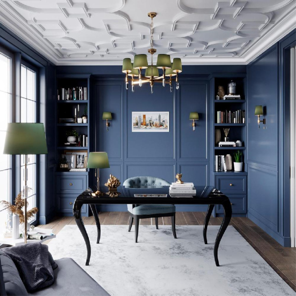 4887/5 MODERN ODL_EX22 205 бронзовый/зеленый/абажур ткань Люстра E14 5*40W LONDON