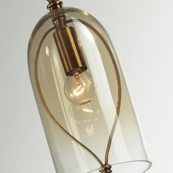 4892/1 NEO ODL_EX22 191 бронзовы/коньячный/стекло Подвес E14 1*40W BELL