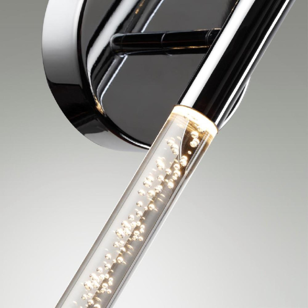 4370/10WL HIGHTECH ODL23 267 хром полированный/акрил с пузырьками Настенный св-к IP20 LED 8W 315Лм 3000K SPARKY