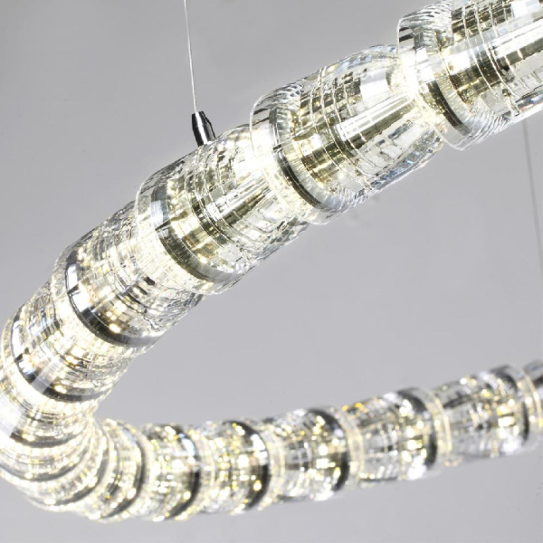 5010/129L L-VISION ODL23 475 хром/прозрачный/металл/акрил Люстра подвесная LED 129W 4000K 3200Лм SERPA