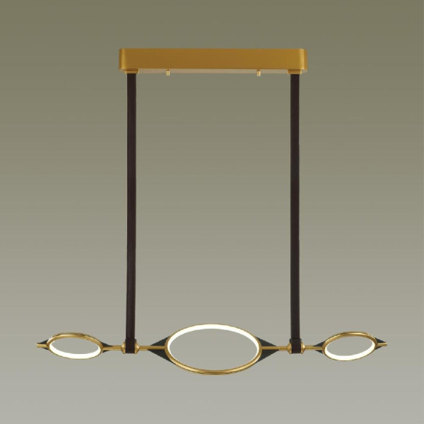 4995/40L L-VISION ODL23 377 матов.золотой/черный/металл/акрил Люстра LED 40W 3000K VIKEMA