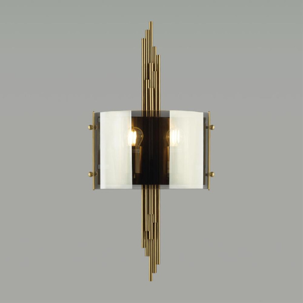 4895/2WA MODERN ODL_EX23 85 бронзовый/дымчатый/металл/стекло Бра E27 2*40W MARGARET