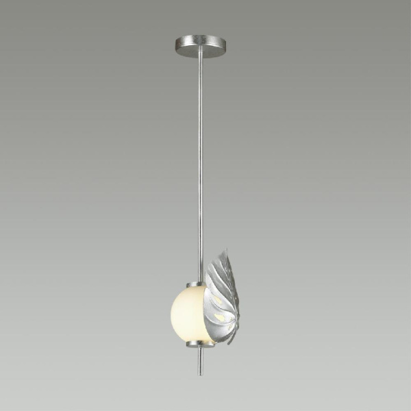 4865/1A MODERN ODL_EX22 81 серебристый/белый/стекло Подвес E14 1*40W JUNGLE