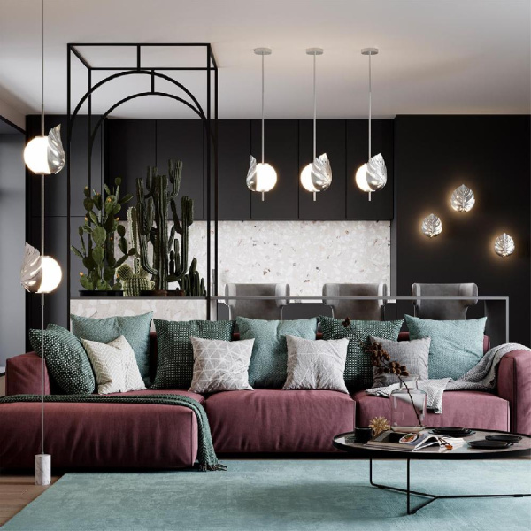 4865/1A MODERN ODL_EX22 81 серебристый/белый/стекло Подвес E14 1*40W JUNGLE