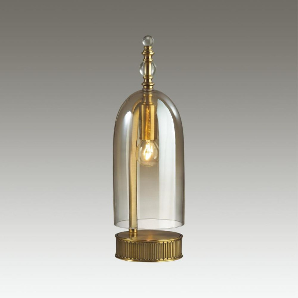 4892/1T NEO ODL_EX22 191 бронзовы/коньячный/стекло Настольная лампа E14 1*40W BELL