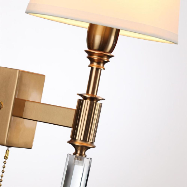 4894/1W MODERN ODL_EX22 207 бронзовый/белый/ткань Бра с выкл. E14 1*40W LONDON