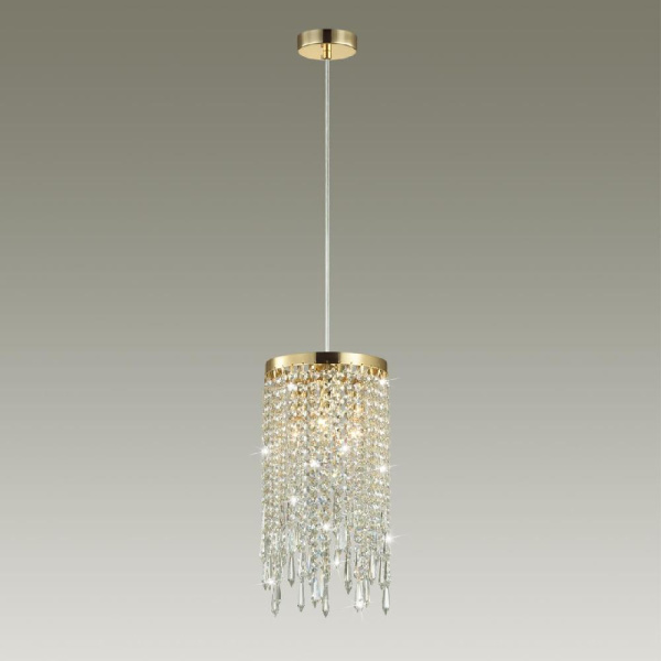 5028/3 MODERN ODL23 643 золотой/прозрачный металл/хрусталь Подвес E14 3*40W CHOKKA