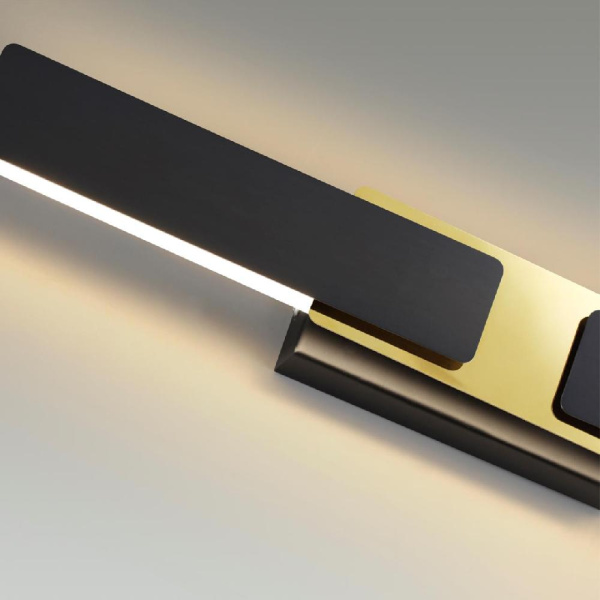 4991/9WL L-VISION ODL23 417 черный/золотой/металл/акрил Бра LED 9W 3000K FIERRO