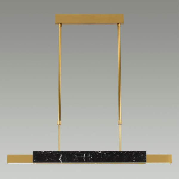 4361/25L MIDCENT ODL24 129 черный мрамор/антич. бронза/металл/акрил Подвесной светильник IP20 LED 25W 3000K 220V MARMI