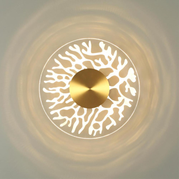 6627/9WL MIDCENT ODL24 273 античная бронза/металл/акрил Настенный светильник IP20 LED 9W 3000K 220V SOLARIS