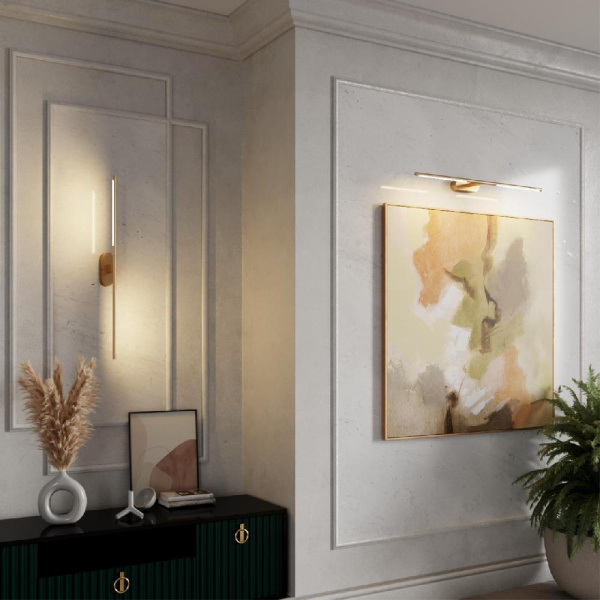 6635/7WL HIGHTECH ODL24 313 металл/античная бронза/акрил Настенный светильник IP20 LED 7W 3000K/4000K/6000K (перекл ч/з тумблер) 220V ALEDO