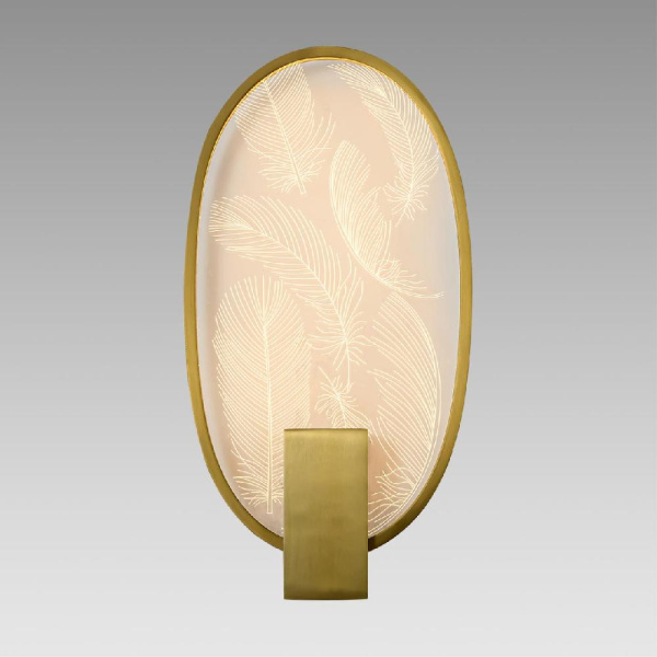 6664/15WL L-VISION ODL_EX24 143 Настенный светильник античн бронза/металл/акрил IP20 LED 15W 900Лм 3000K PIUMA