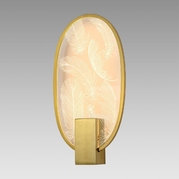 6664/15WL L-VISION ODL_EX24 143 Настенный светильник античн бронза/металл/акрил IP20 LED 15W 900Лм 3000K PIUMA