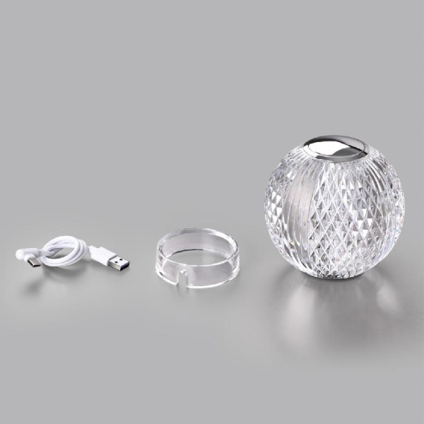 5007/2TL L-VISION ODL24 583 хром/металл/акрил Настольный светильник LED 2W 4000K 200лм CRYSTAL