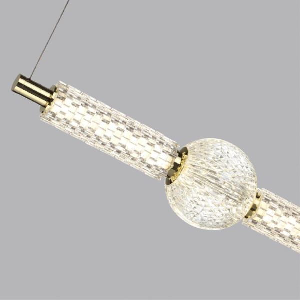 5008/28L L-VISION ODL24 587 золотой/металл/акрил Подвес LED 28W 4000K 2340лм CRYSTAL