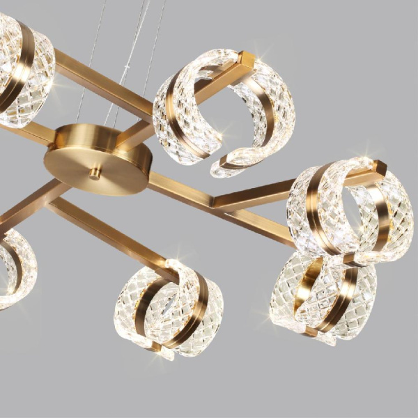 5030/53L L-VISION ODL24 575 античн.бронза/металл/акрил Люстра LED 53W 4000K 3312лм MIRAGE