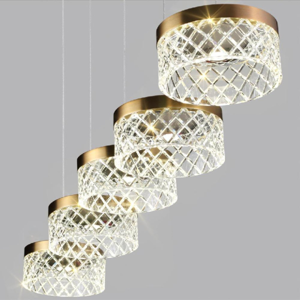 5032/30LA L-VISION ODL24 569 античн.бронза/металл/акрил Люстра LED 30W 4000K 1954лм FIVRE