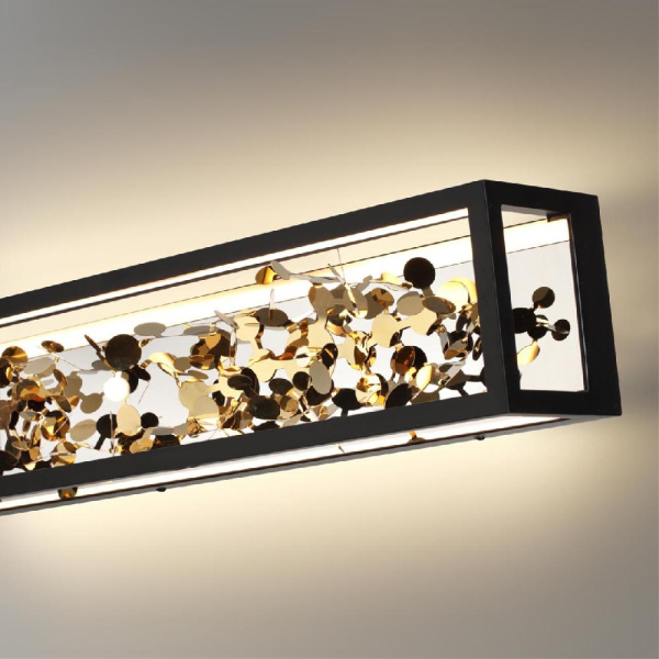 5065/23WL L-VISION ODL24 515 черный/золото/металл/металл Настенный светильник LED 1*23W 4000K BILD