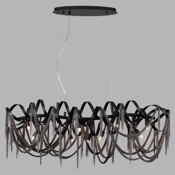 5067/10 HALL ODL24 517 черный матовый/черный хром/металл Люстра G9 10*40W CHAINY