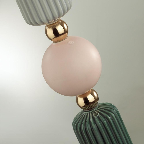 4861/1F CLASSIC ODL_EX22 202 золотой/раноцветн.керамика/стекло Торшер E27 1*60W 4861/1F CANDY