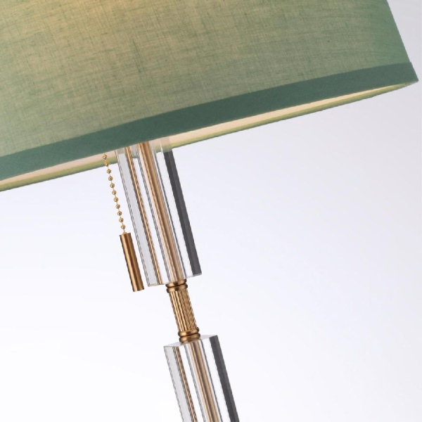 4887/1F MODERN ODL_EX22 205 бронзовый/зеленый/абажур ткань Торшер E27 1*60W LONDON