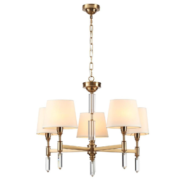 4894/5 MODERN ODL_EX22 207 бронзовый/белый/ткань Люстра E14 5*40W LONDON