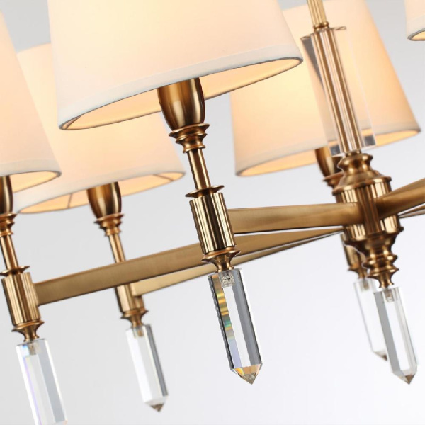 4894/7 MODERN ODL_EX22 207 бронзовый/белый/ткань Люстра E14 7*40W LONDON