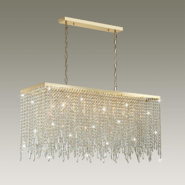 5028/9A MODERN ODL23 641 золотой/прозрачный металл/хрусталь Люстра E14 9*40W CHOKKA