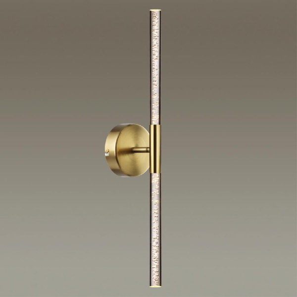 4369/10WL HIGHTECH ODL23 267 полированное золото/акрил с пузырьками Настенный св-к IP20 LED 8W 315Лм 3000K SPARKY