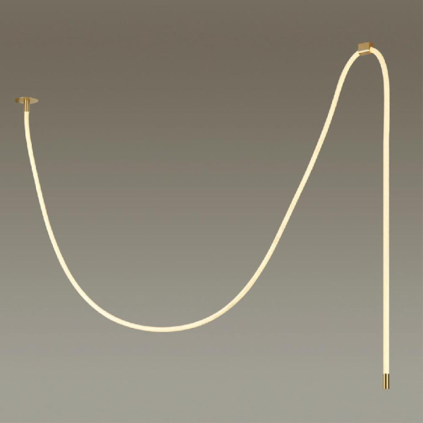 4399/40CL HIGHTECH ODL23 263 ант.бронза/металл/канат Потолочный св-к встраиваемый (2 крепления и крючок в комплекте) IP20 LED 40W 1580Лм 3000K CORDA