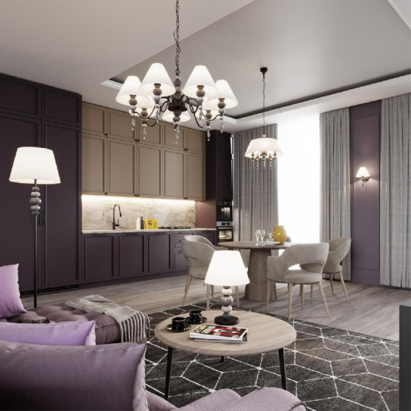 4896/1T MODERN ODL_EX23 163 черный матов./серый/молочный металл/керамика/ткань Настольная лампа E27 1*60W SOCHI