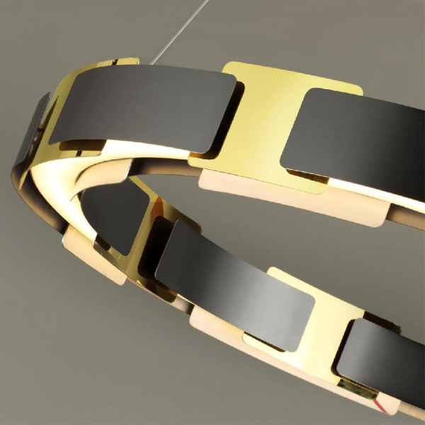4991/55L L-VISION ODL23 417 черный/золотой/металл/акрил Люстра LED 55W 3000K FIERRO