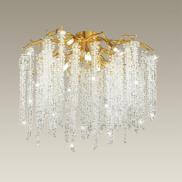 5005/8C HALL ODL23 639 золотой/прозрачный металл/хрусталь Люстра потолочная G9 8*40W BANCHE