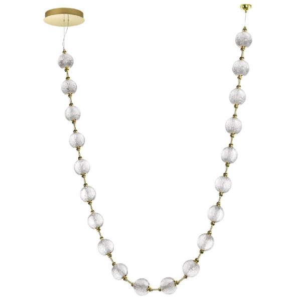 5008/80L L-VISION ODL23 591 золотой/прозрачный/металл/акрил Подвес LED 80W 4000K 4400лм CRYSTAL