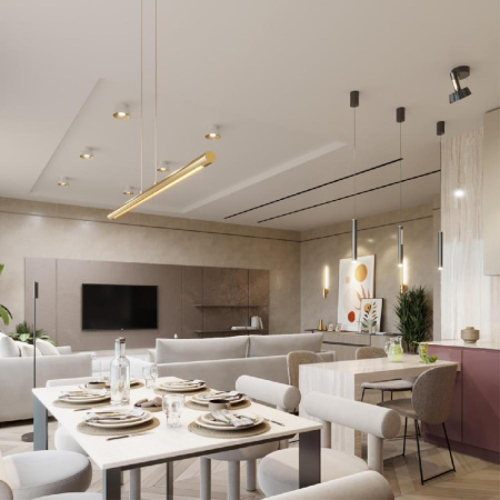 6644/6CL HIGHTECH ODL24 303 белый/металл/акрил Потолочный светильник IP20 LED 7W 3000K 220V MALI