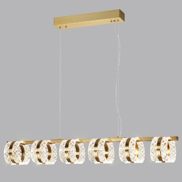 5030/40L L-VISION ODL24 575 античн.бронза/металл/акрил Люстра LED 40W 4000K 2244лм MIRAGE